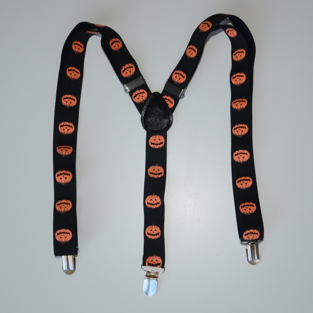 Baby / Toddler Pumpkin Print Suspenders - Picture 3 of 8